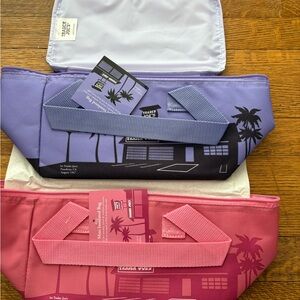 Trader Joe's Purple and Pink Insulated Bags minis